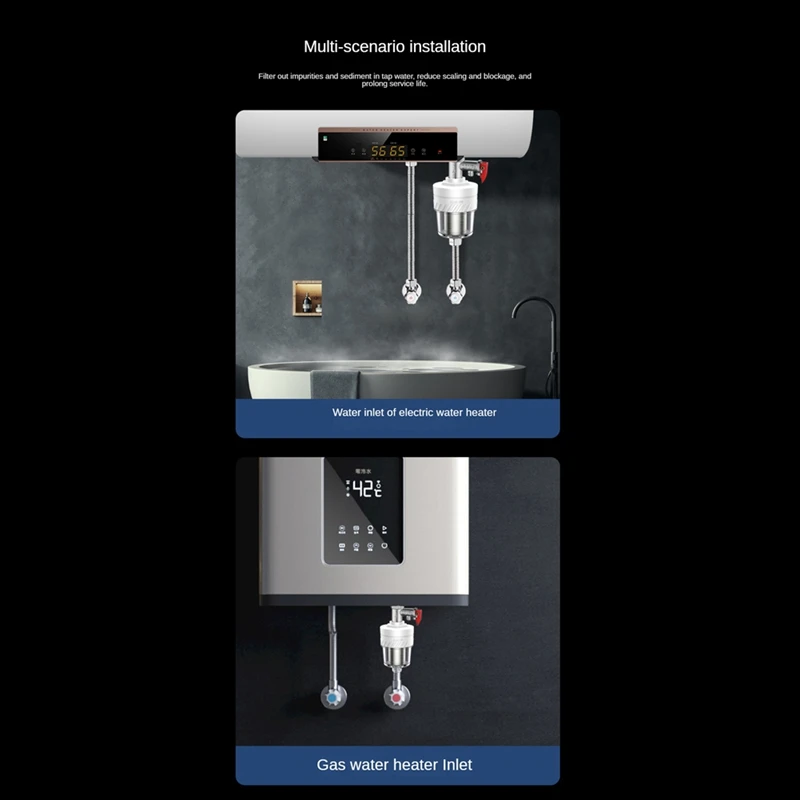 Purificador de água do banho do Pre-filtro, aquecedor de água do chuveiro do agregado familiar, filtro-B