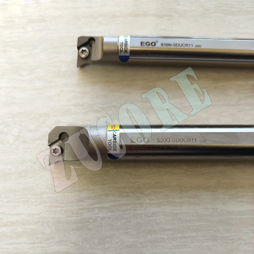 Portautensili CNC con barra antivibrante EGO 95 °   S16N--SDUCR11 160mm S20Q-SDUCR11 Tornio in metallo da 180 mm per la lavorazione DC**11T3** Ispezionata