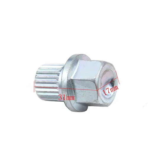Imagen 2 del producto 1 unidad para BMW 1 3 5 6 7 Series Mini X1 X2 X3 X4 X5 X6 perno de rueda antirrobo tuerca de bloqueo adaptador de llave 1 Uds para BM