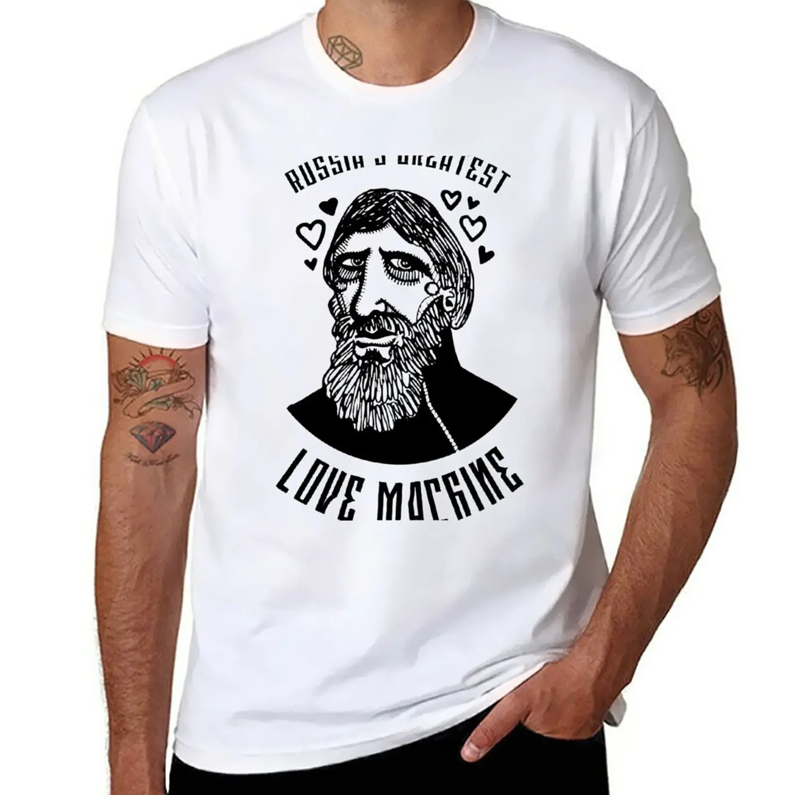 

Rasputin - Russia's Greatest Love Machine T-Shirt aesthetic clothes anime customizeds oversized t shirts for men