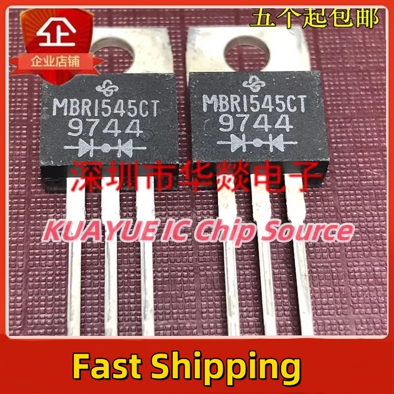 10PCS-30PCS  MBR1545CT   TO-220  45V  15A  Fast Shipping Quality Guarantee