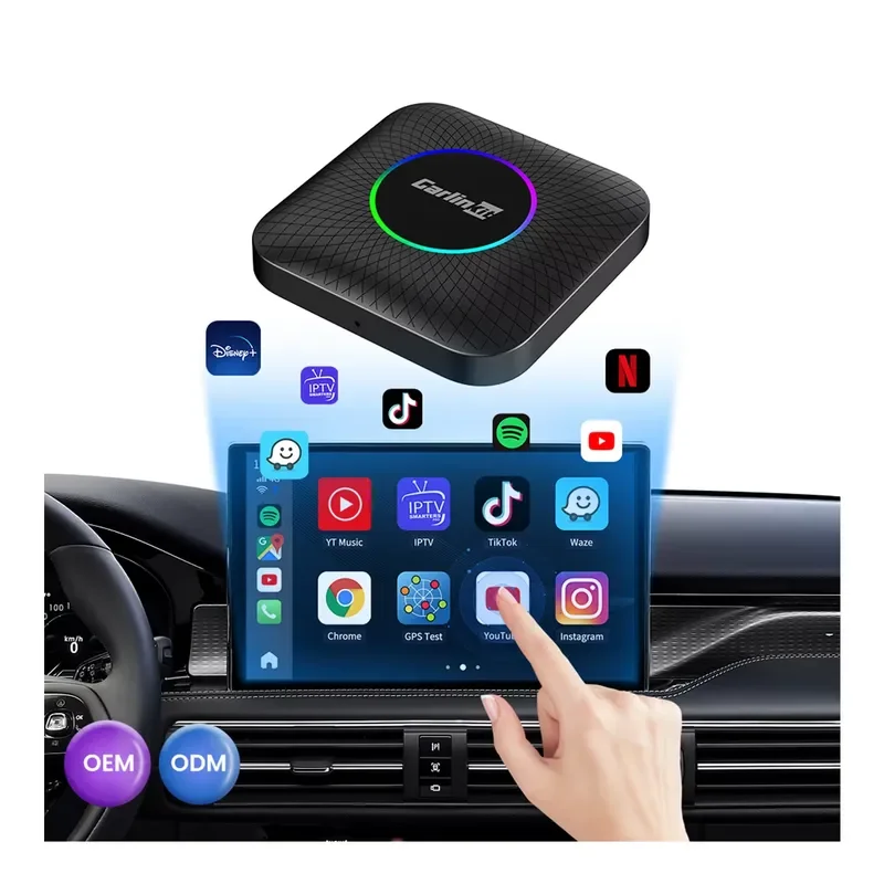 2026 Hot Sale New Arrival Carlinkit 8G+128GB Android 13 System Carplay Auto Car Stereo Youtobe Netflix Portable Wireless