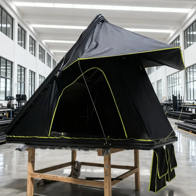 High Quality High Strength Aluminum Alloy Quick Open Automatic Hydraulic Roof Top Tent Self-driving Camping Vehicle Outdoor Upgr