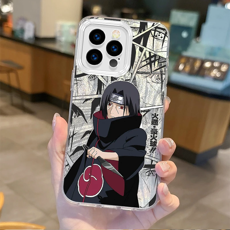 New Fashion N-Narutos Anime Gradient Phone Case for iPhone 16 15 14 13 12 11 8 7 6 Pro Max Plus XS XR Hard Shockproof Back Cover - Image 4
