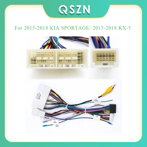 Адаптер Android Canbus Box HY-XB-19 для KIA SPORTAGE 2015-2018 / KX-5 2015-2018, кабель для подключения автомобильной аудиосистемы.
