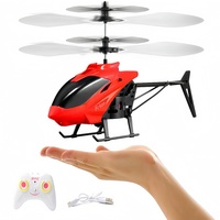 MagicFlyingHelicopter RemoteControl Upgraded Drone Gesture Sensing Mini 3.5Channel Remote ControlDrone ToyLED Toy Children'sGift