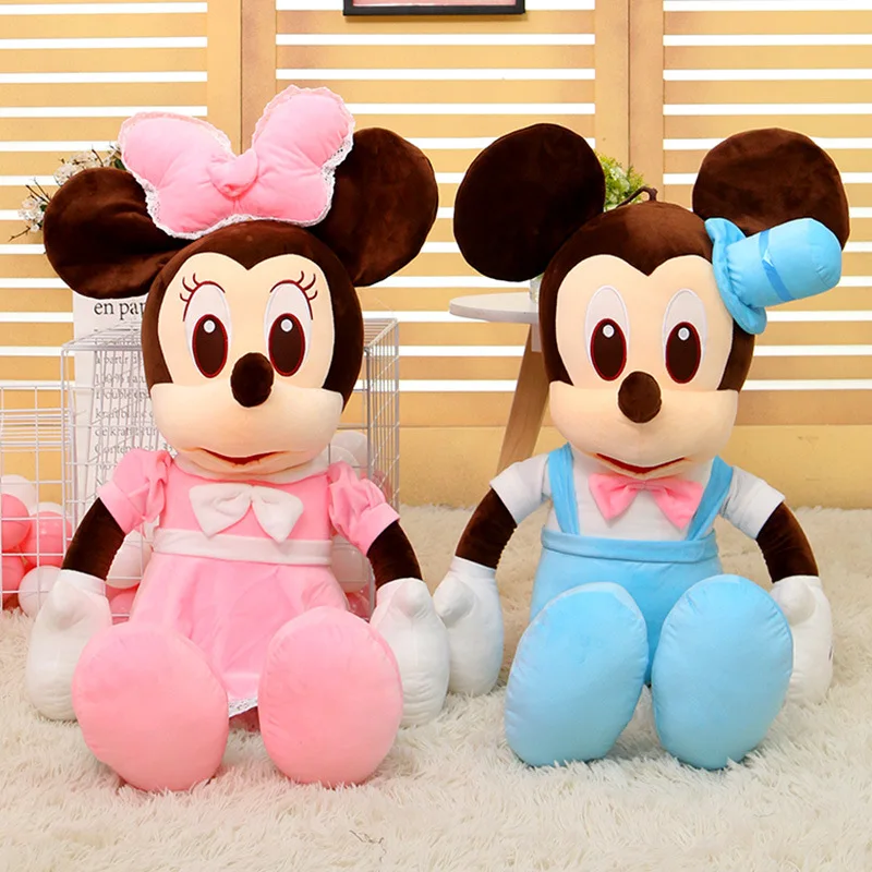 

MINISO New Disney Character Mickey Minnie Doll Pillow Cartoon Dress Mickey Doll Girl Birthday Gift