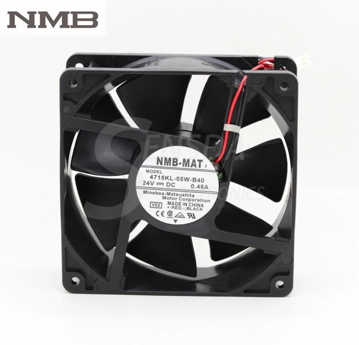 For NMB Blowers 4715KL-05W-B40 12038 12cm 120mm DC 24V 0.46A Axial industrial server computer cooling fans