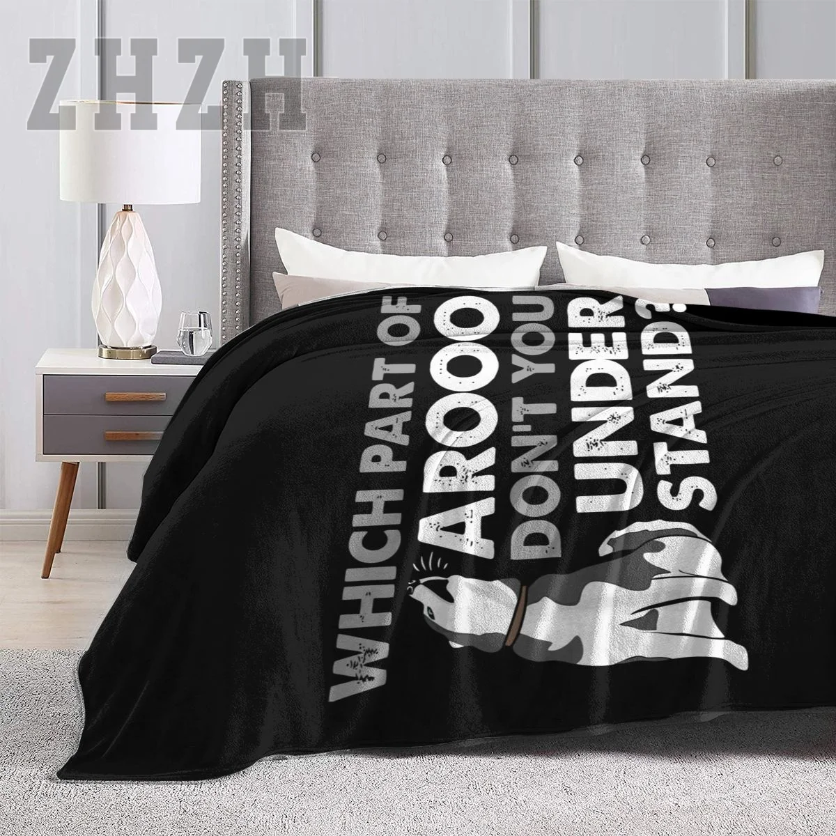 Siberian Husky Dog Which Part Of Arooo Don't You Understand Blanket Flannel Multifunction Outdoor Camping Sofa Cover Single