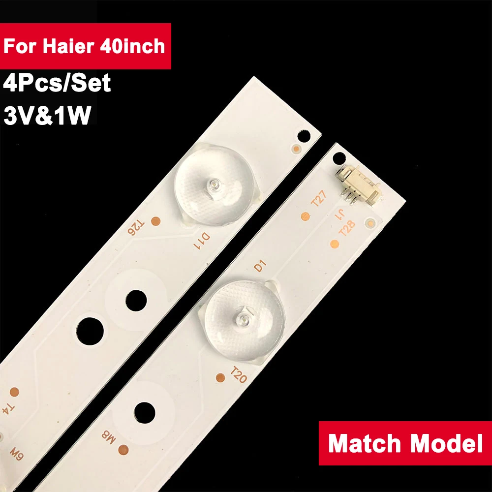 

4Pcs 800mm 11led Backlight Strip LED TV for Haier 40inch LE40F3000W LED40D11-ZC14-03(B) LK400D3HC34J JVC LT-40E71(A) 30340011206