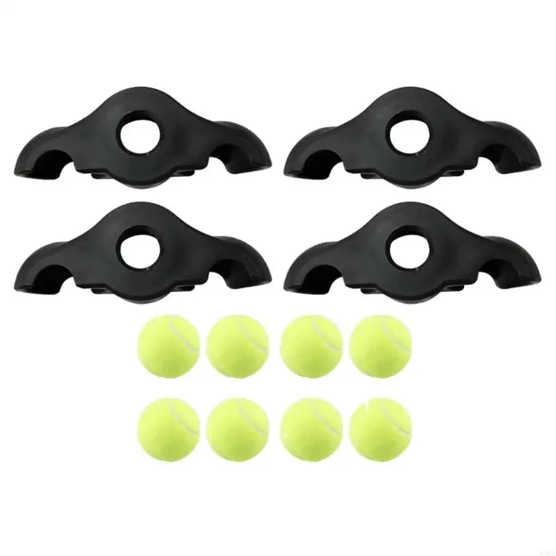 Tennis Balls Foot Pads Indoor Cycling Feet Adapters Plate Feet Shock Absorption Tennis Balls Foot Pads