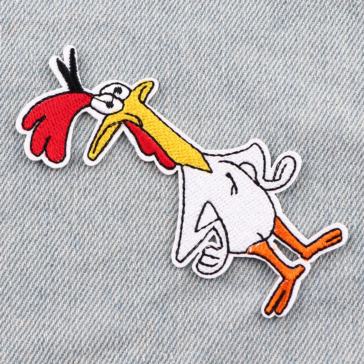 Cartoon Huhn und Kuh Patches Eisen auf Patches für Kleidung lustige Tiere Patches auf Kleidung DIY Stickerei Patch für Kleidung