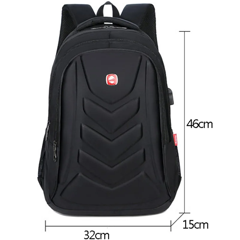 Men Multifunctional School Bag Backpack EVA Protect Shell 15 Inch Laptop USB Notebook Travel For Male Female Women