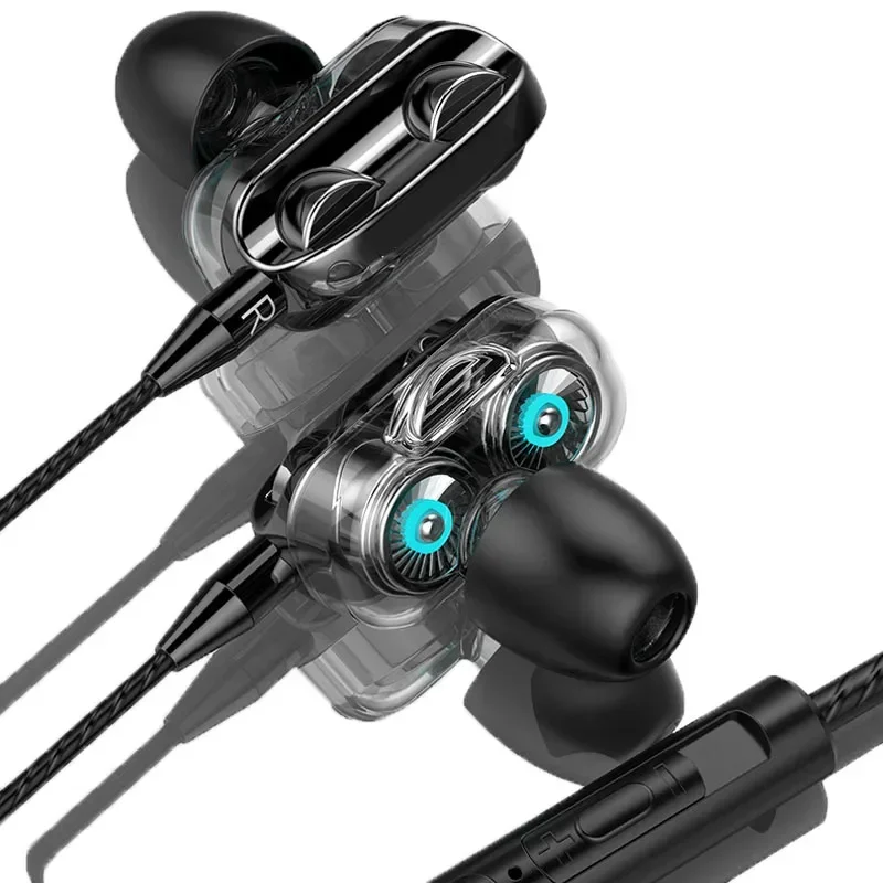 

Earphones Wired Headphones HIFI Bass 3.5MM Wired in-Ear Headset Common Headset Game Subwoofer Mobile Phone Headset