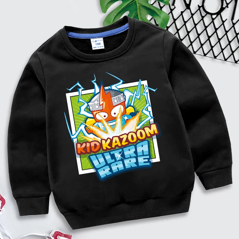 Autumn New Children's SuperThings Sweatshirts Cartoon Game Printed Baby Boys Clothes 3-14Years Kids Girls O-Neck Tops Pullovers