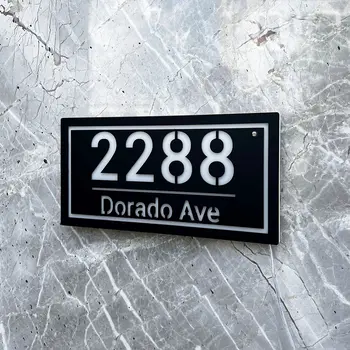 6 best sales Backlit house number - №6