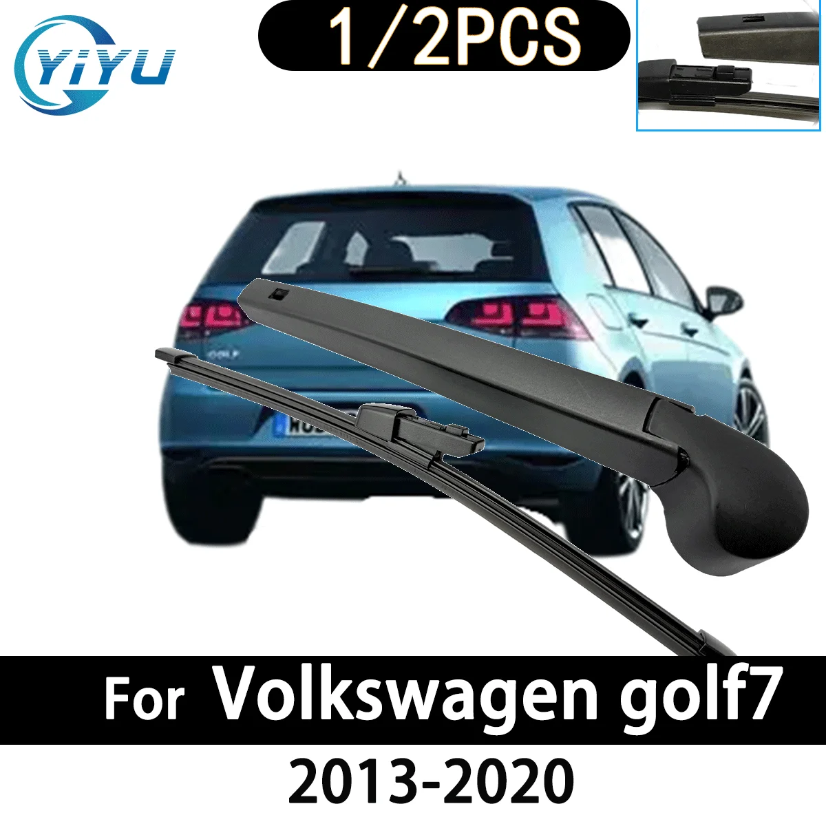 Heckscheibenwischerarm und Wischerblatt für Volkswagen Golf7 2013-2020 Auto-Zubehör