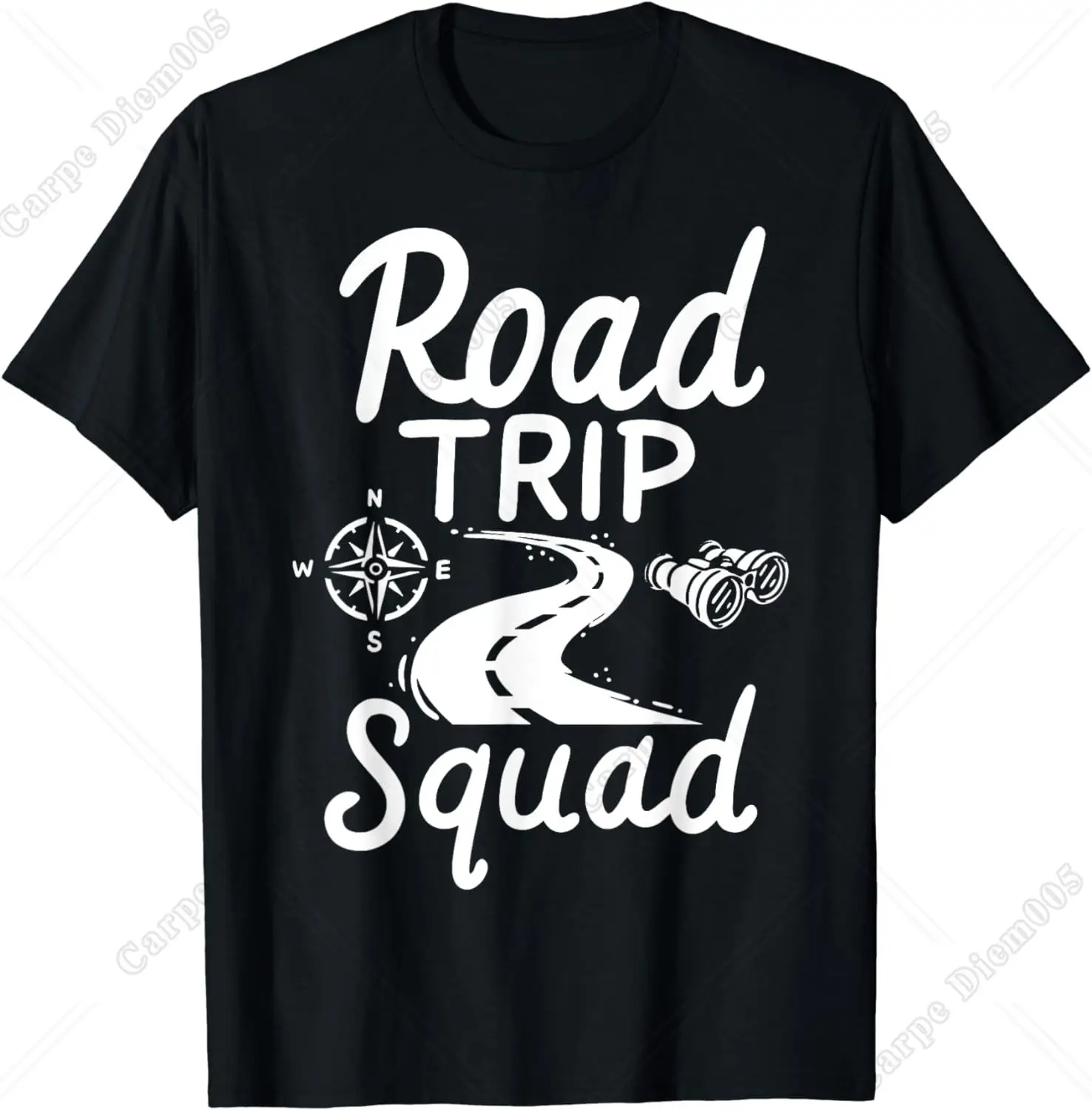 Road Trip Travel Travelling T-Shirt Cotton T-Shirt for Men Women Teens All Season Travelling Lovers Men Clothing