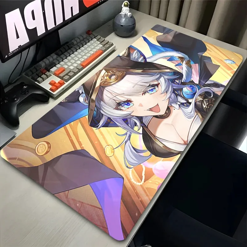 لوحة الماوس أنيمي ألعاب هونكاي ستار السكك الحديدية تشفير اللوحي Varmilo لوحة المفاتيح Kawaii الألعاب اكسسوارات لوحة الماوس القط فتاة حصيرة مكتبية #4