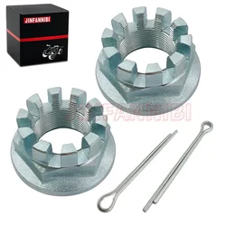Rear Wheel Axle Nuts w/ Pin For Honda ATV Rancher 350 400 420 #90304-HM7-000