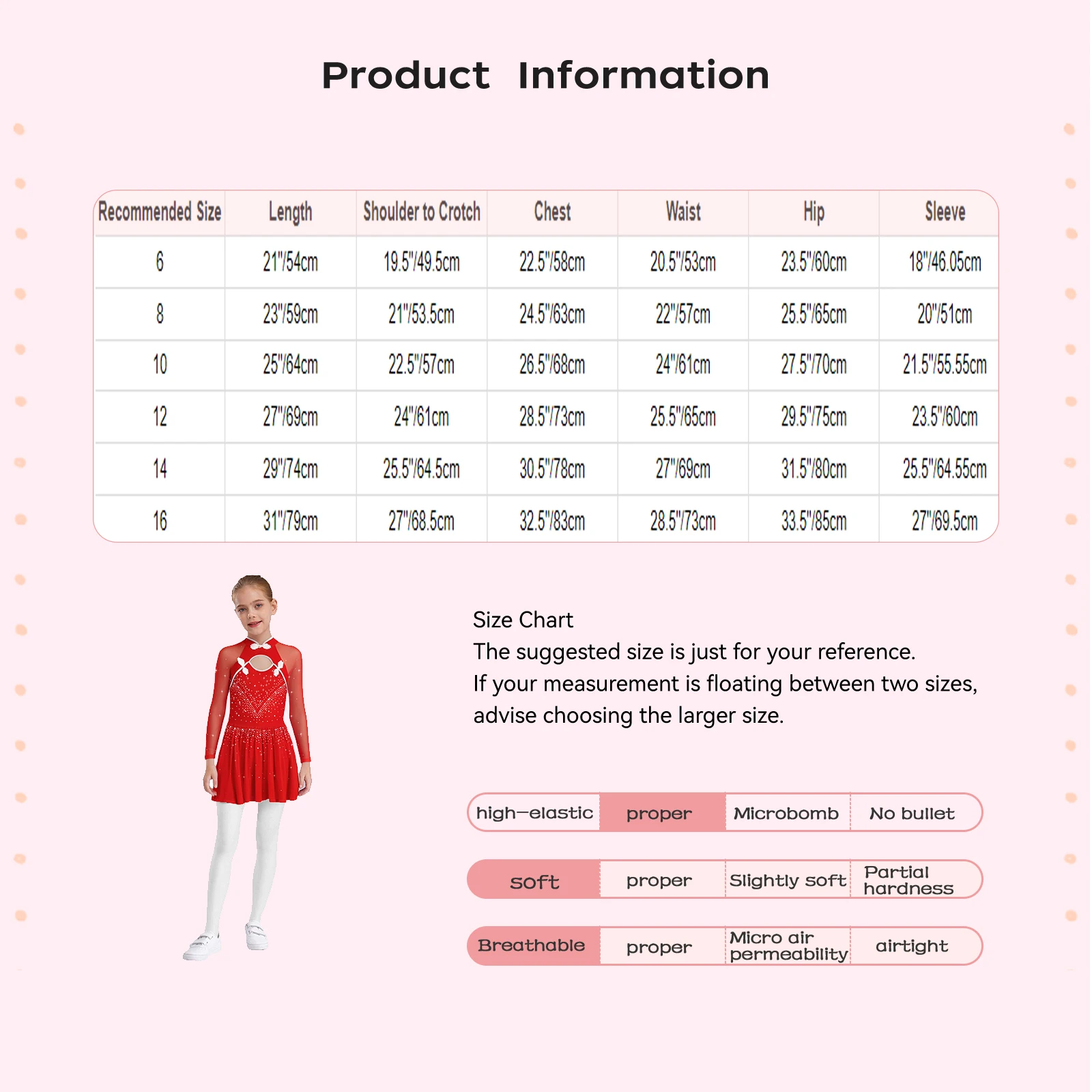 Girls Lyrical Dance Dress Long Sleeves Mandarin Collar Sheer Mesh Shiny Rhinestones Knot Button Side Split Ballet Leotard Dress