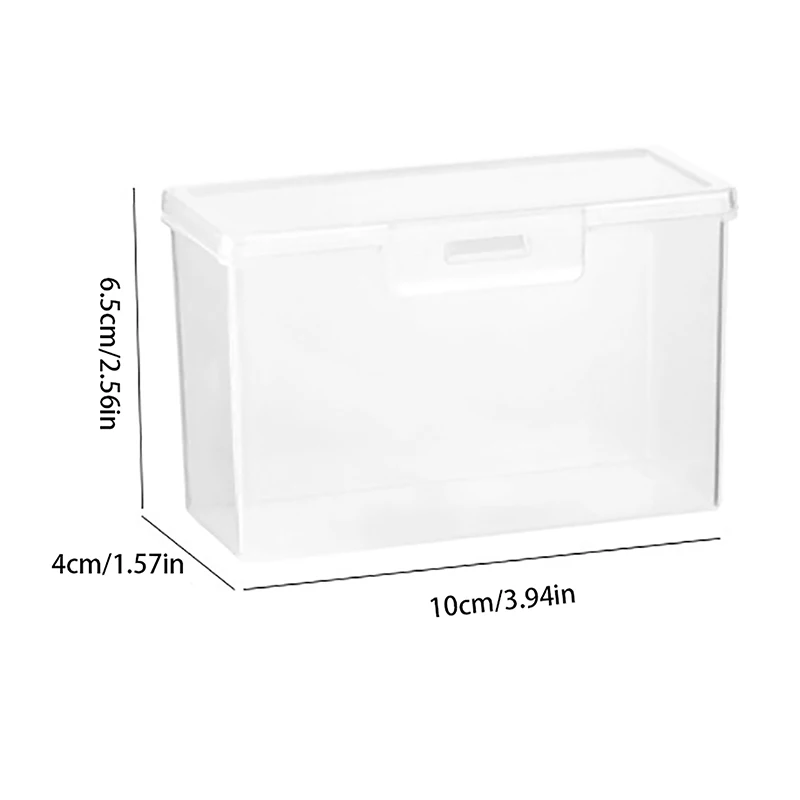 Estuche transparente para cartas de juego, caja de almacenamiento de cartas, soporte, organizador de tarjetas comerciales, 1 unidad