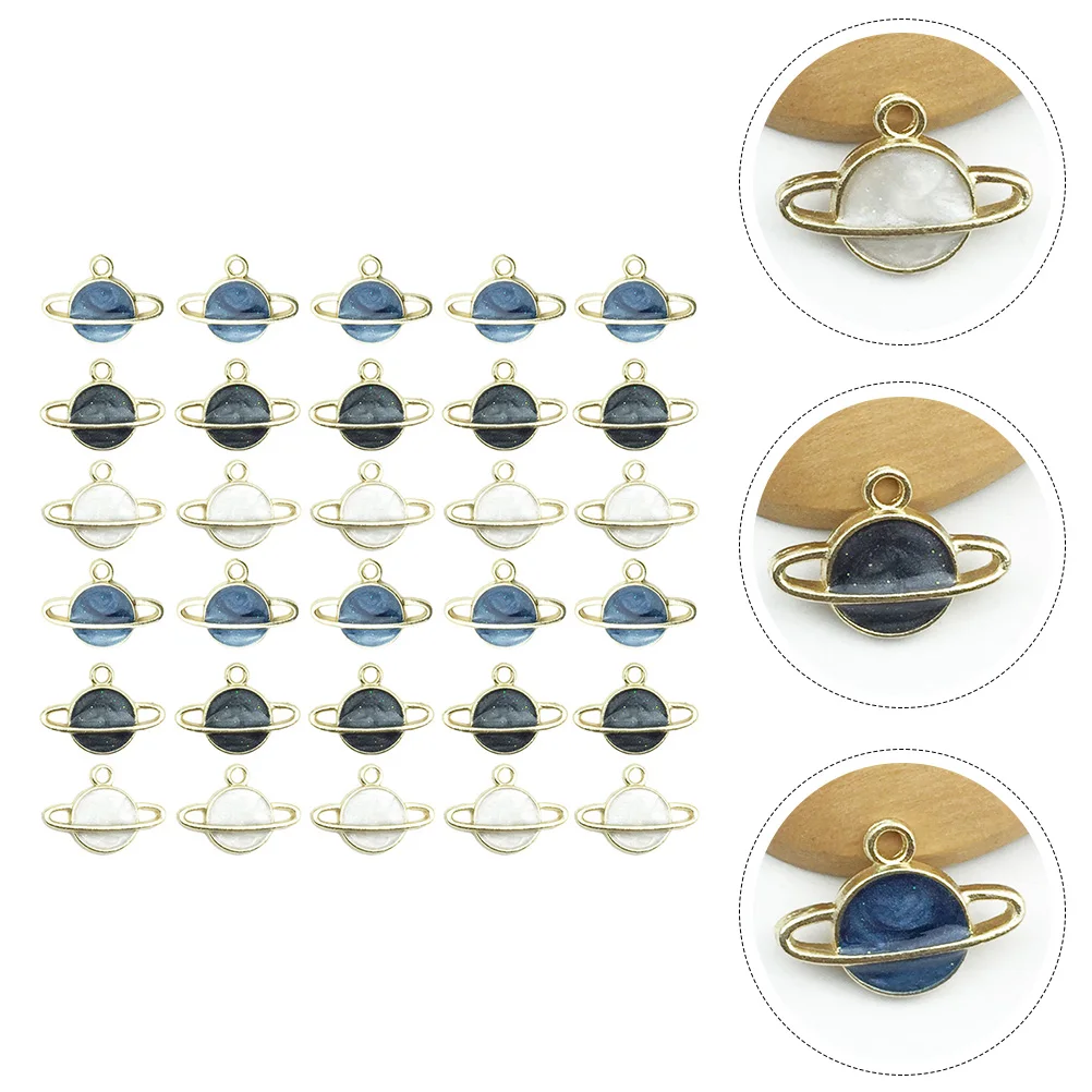 

60pcs Alloy Planet Pendants Necklace Charms Alloy Pendant for DIY Jewelry Making Accessories Gifts Pendant Parts
