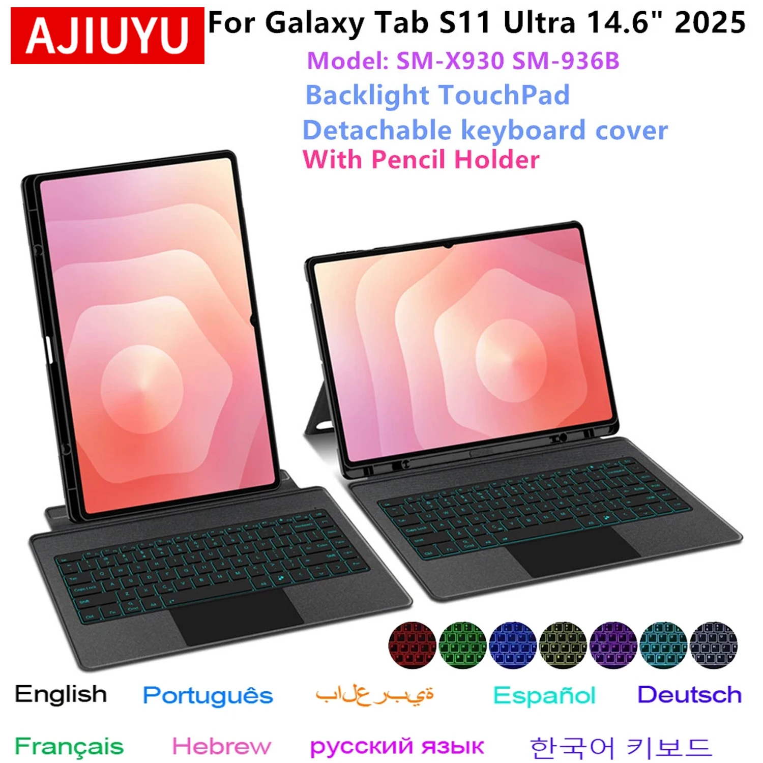Backlight Magic Keyboard for Samsung Galaxy Tab S11 Ultra 14.6