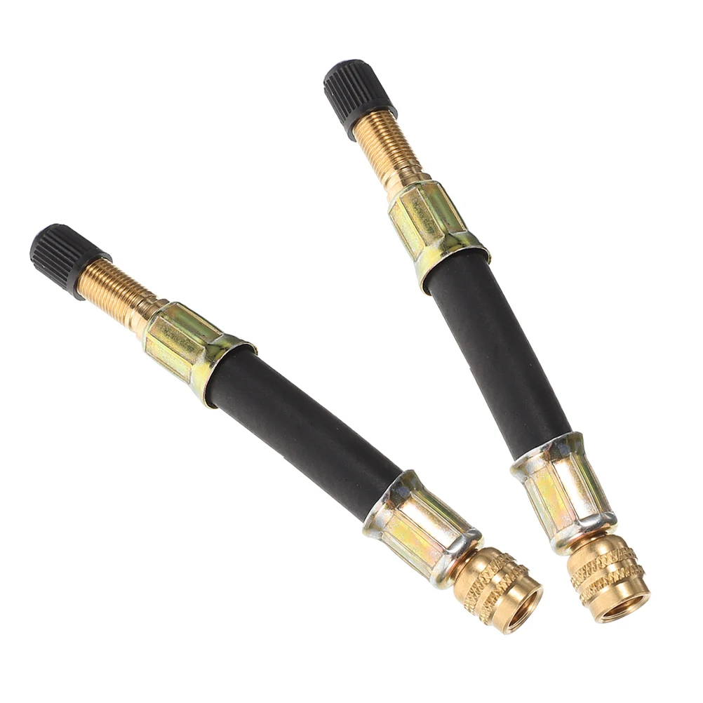 

2pcs 100Mm Tire Stem Extension Durable Air Valve Extension For Car Motorcycle Heavy Duty Valve Core Tool Quick Connect Tire