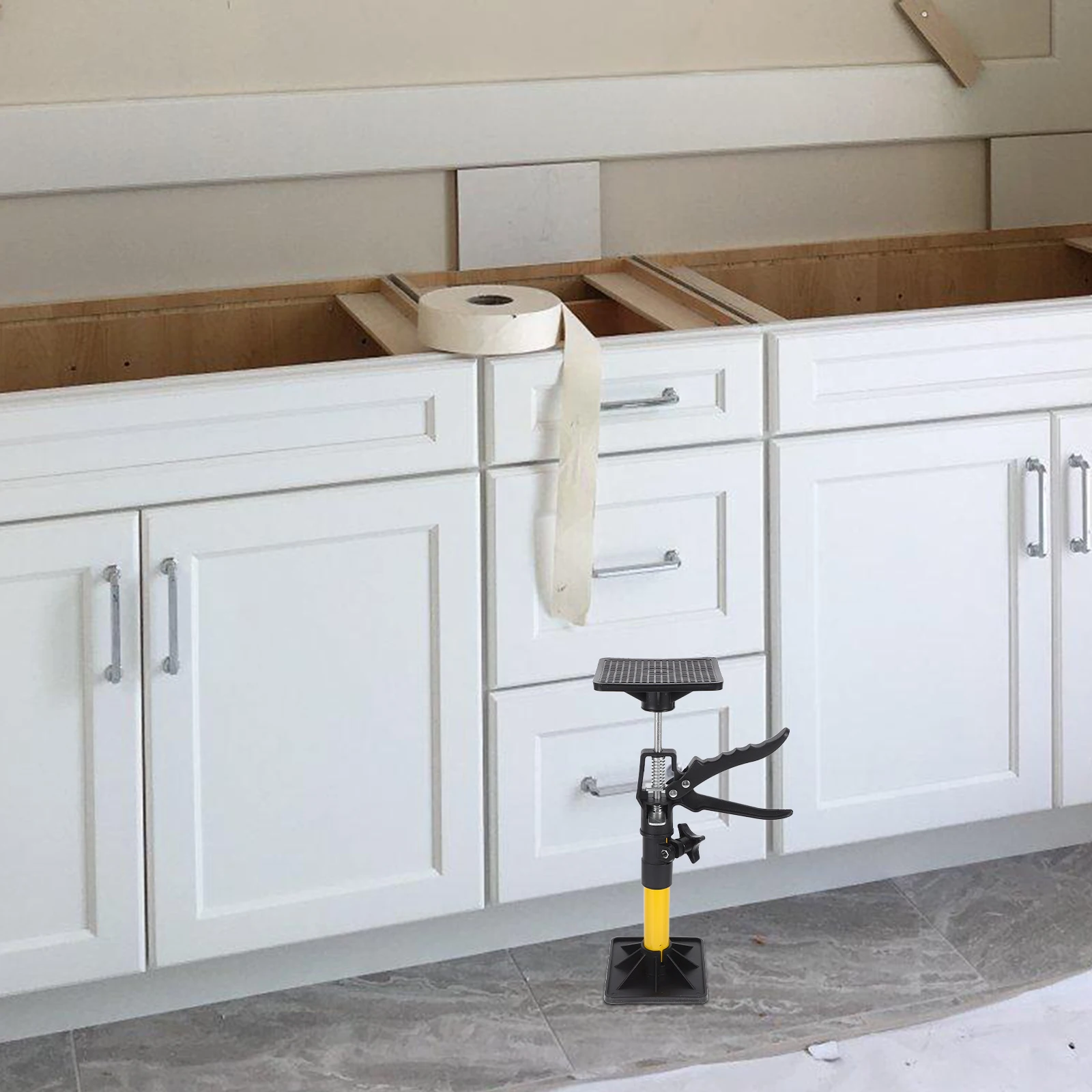 

2pcs Adjustable Telescopic Pole Durable High Strength Alloy Retractable Floor Support Rods For Bathroom Kitchen Wall Cabinet