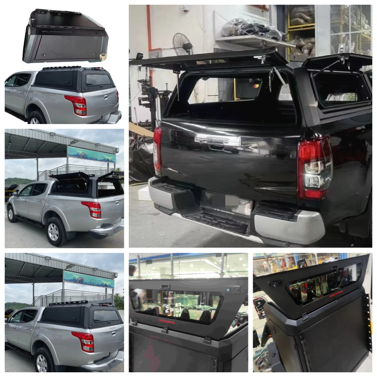 

Flying Wing 4x4 Pickup Truck Topper Waterproof Iron Steel Canopy Hardtop For L200 MR MQ Strada Hardtop