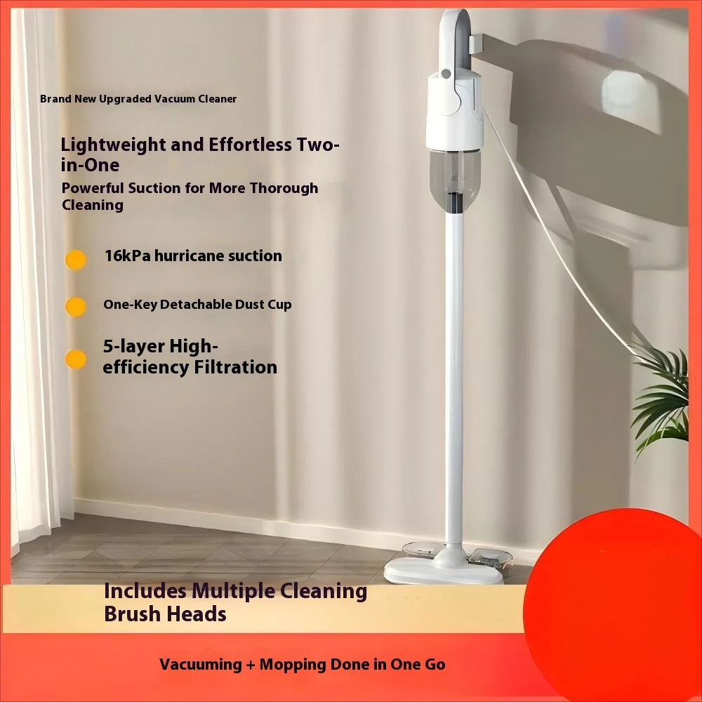 Wall Mounted Household Vacuum Cleaner With Suction And Drag Function, Handheld Vacuum Cleaner With 400W High Power