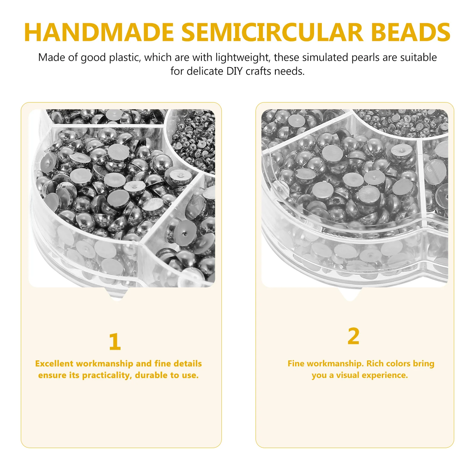 

for Jewelry Making Pearl Accessories Nail Pearls Half Round Rhinestones Plastic