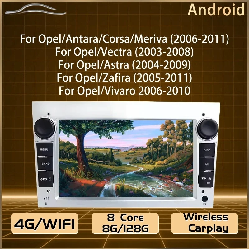 Car Radio For Opel Astra Antara Vauxhall Holden Combo Corsa Meriva  Wireless Carplay Android Car Multimedia GPS USB