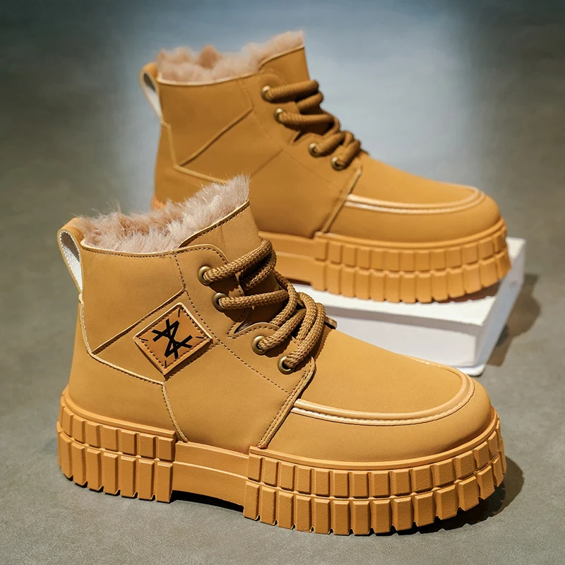 

Male Sneakers Fashion Skateboard Shoes for Men Anti Slip Sports Athletic Footwear Man Autumn Running Outdoor Comfort Ankle Boots