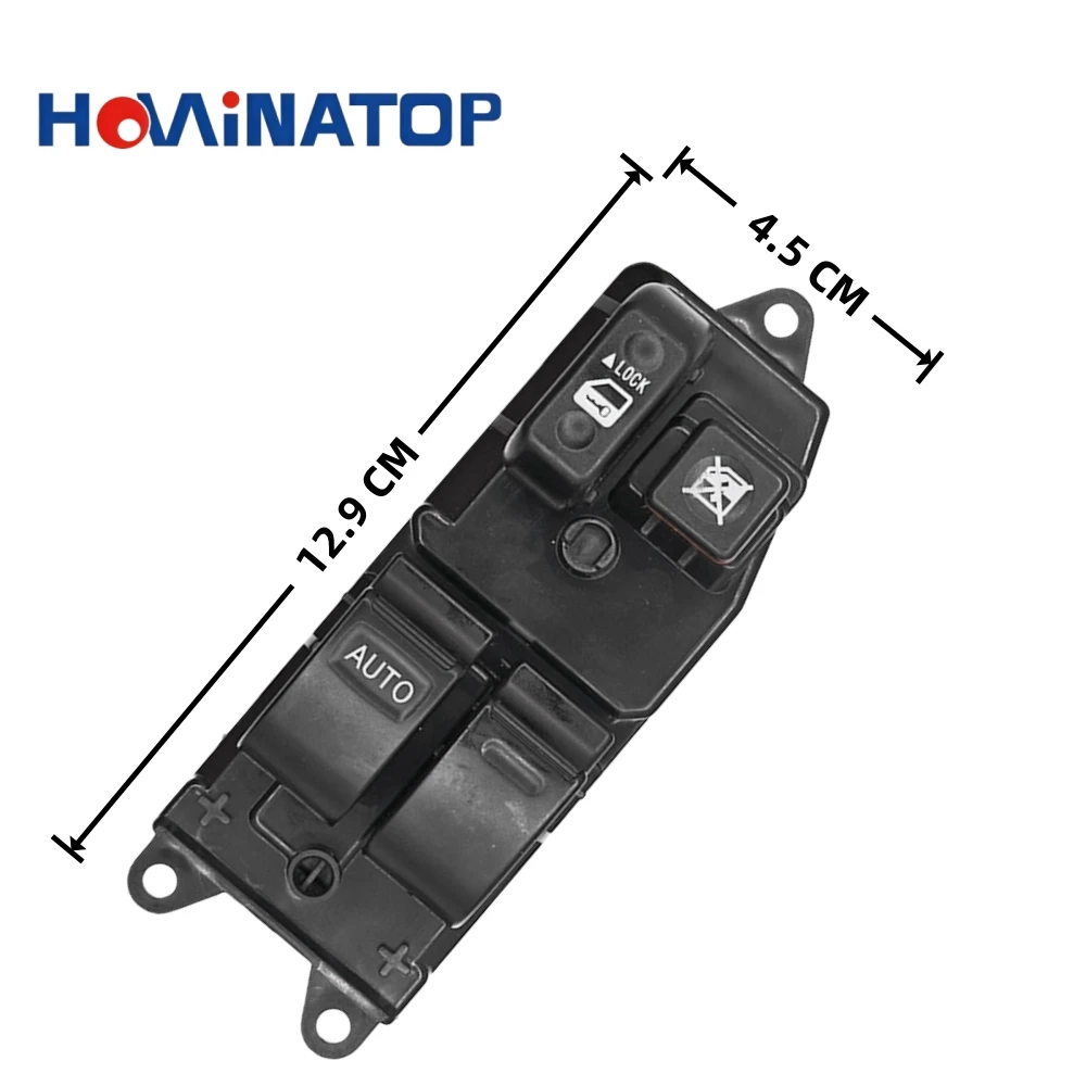 HOWINATOP 84820‑12361 8Pin LHD Power Window Double Switch For Toyota Corolla 1998‑2002 RAV4 1997‑2002 OEM Replacement view 2