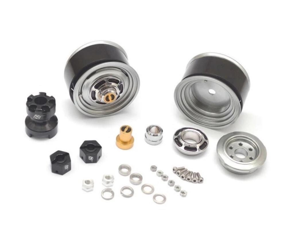 1/10 rock crawler truck Boomracing Yota LC 1.55'' Beadlock Wheels for Scale Land Cruiser lc70 Remote Control toys RC Car parts