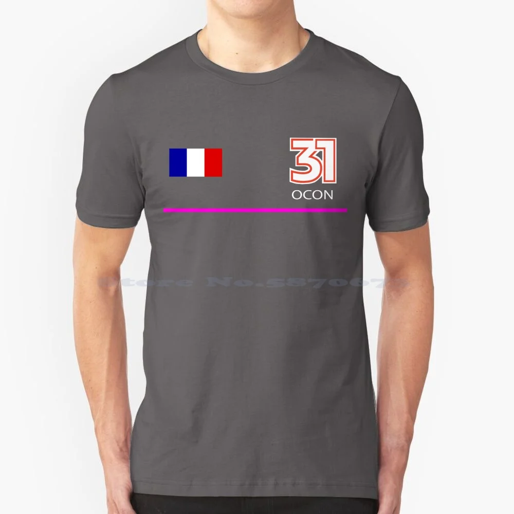 Esteban Ocon T Shirt 100% Cotton Tee 2022 Alpine Team 2021 Drive To Survive Fernando Alonso Esteban Ocon Monza Racing Driver