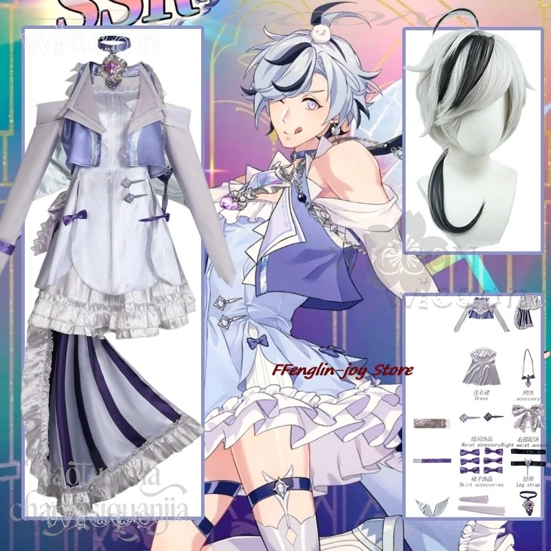 Disfraz Anime jeu NU: carnaval Cosplay lame Halloween Costume Kawaii nouvel uniforme lumière Anime déguisement de noël