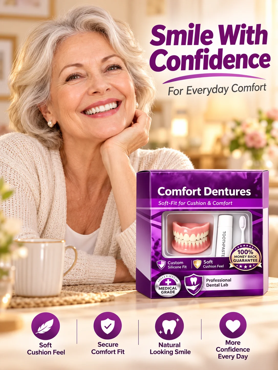 smile-with-confidence-adult-full-set-silicone-dentures-upper-lower-natural-looking-false-teeth-soft-comfort-for-men-women