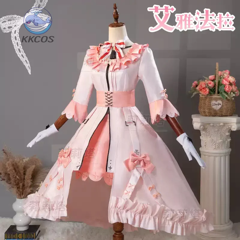 

Arknights Eyjafjalla Ambience Synesthesia cosplay Christmas Party Gorgeous Uniform Accessories Props Complete Set KKcos