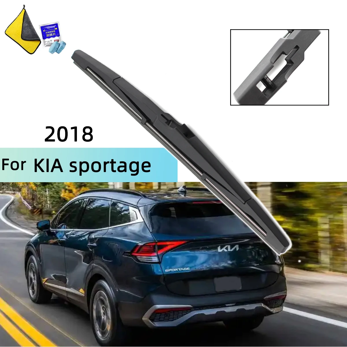 

Rear Windshield Wiper Blade for KIA sportage 2018 Windshield Windscreen Clean Tailgate Window Rain Brush