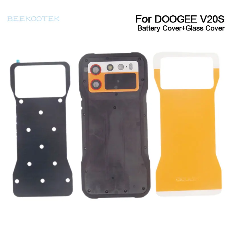 

New Original DOOGEE V20S Battery Cover Back Cover Case Glass Cover Plate With Adhesive For DOOGEE V20S Smart Phone