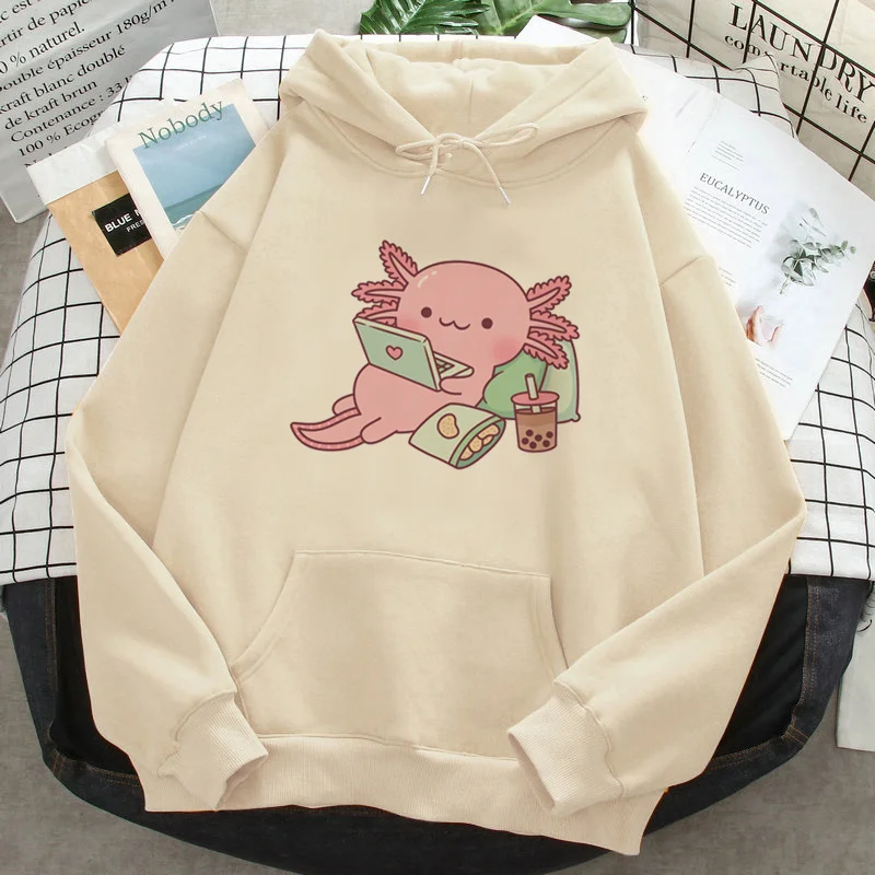 

axolotl hoodies men Korea y2k aesthetic manga grunge men clothing pullover 2022