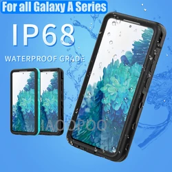 IP68 Waterproof Case For Samsung Galaxy A56 A55 A54 A53 A36 A35 A16 A15 A14 A26 A25 Diving Swim Outdoor Sports Anti-fall Cover