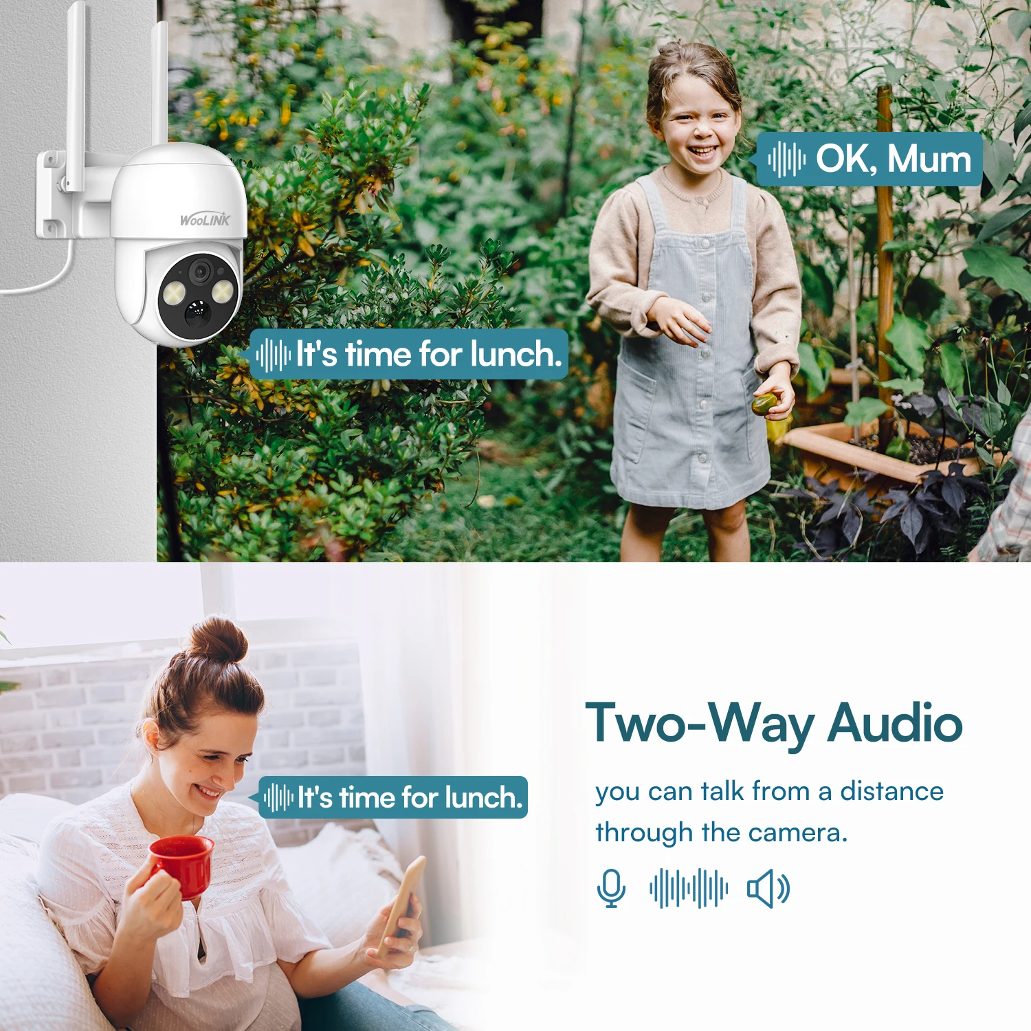 2 Packs Solar Camera Wireless Security Monitor Outdoor 4MP Battery Solar Powered Camera Motion Detection Audio Alarm 360° PTZ