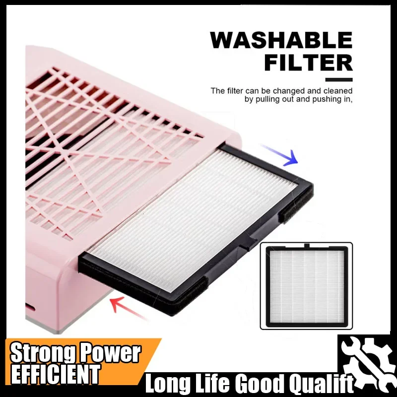 

Горячий пылесборник для ногтей, маникюрные станки, мощный пылесос для ногтей с фильтром для удаления, вентилятор для извлечения ногтей