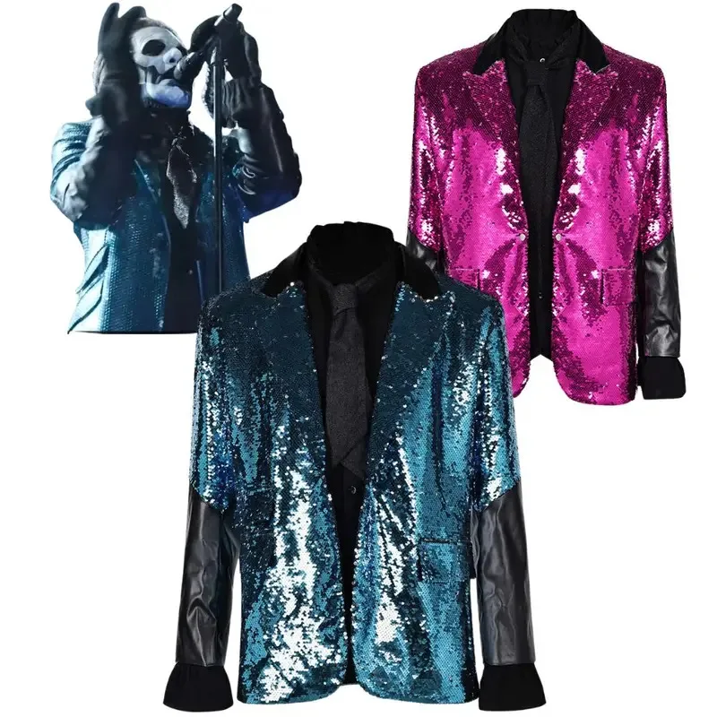 

Мужская куртка для косплея группы Ghost, пальто из фильма Here Rite Disfraz, костюм для сценического выступления, Хэллоуина, карнавала, вечеринки