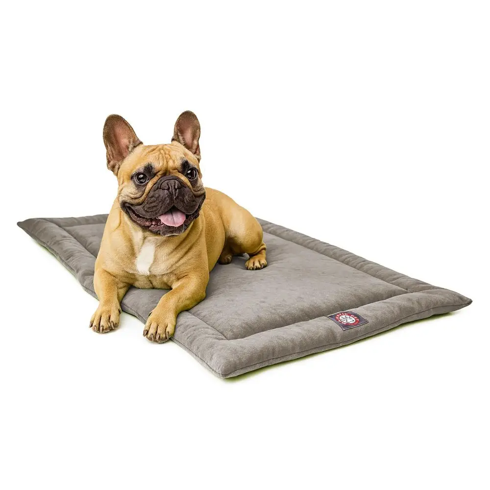 Orthopedic Memory Foam Dog Crate Mat Plush Pet Bed Pad for Crates amp Kennels USA Crafted 30x21 Villa Vintage