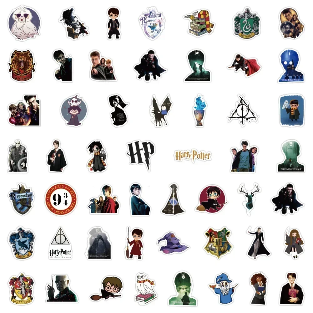 Waterproof Harri Stickers Hogwarts 2024 Malfoy Stickers Cartoon Waterproof DIY Diary Suitcase Scrapbook Phone Laptop